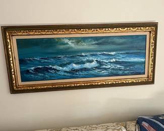 Seascape Oil Painting by J. Grace Harvey