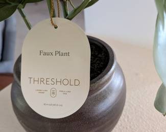 Threshold Monstera Faux Plant in Textured Ceramic Pot