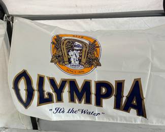 Olympia beer banner (approximately 10' long)