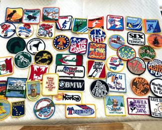 Lots of vintage embroidered patches