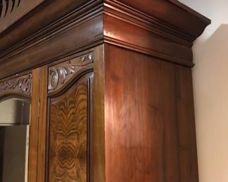 Side view of armoire