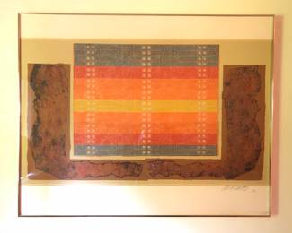 BIG serigraph by Max Hayslette (1930-2024), c. 1980s, edition of 147, pencil signature, 40” x 50” framed