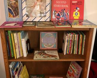 Dolls, vintage kids books