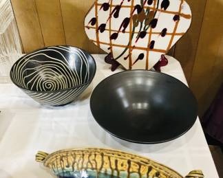NW studio pottery by Larry Halvorsen, Charles Tallman, Paddy McNeely & Mark Hudak