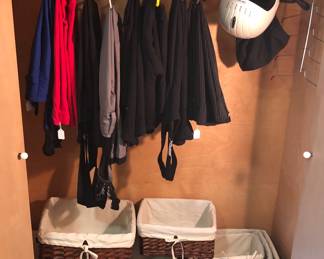 Ski wear + some of the many baskets