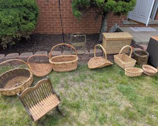 Large collection of baskets