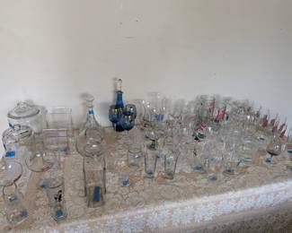 Vintage glassware and barware from all over the world