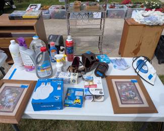 Housewares, cleaning products, iron, home decor