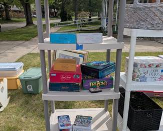 Board games, including vintage Trivial Pursuit