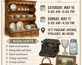 General estate sale flyer