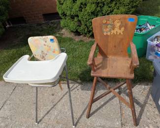 Vintage and antique high chair