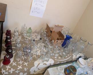 Vases and candle cups, glassware for home decor