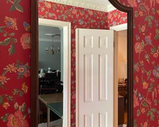 Mahogany antique mirror