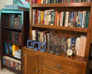 Bookcse with drawers, matching other pieces by Young Hinkle