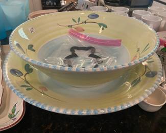 Made in Italy, handcrafted large serving bowls