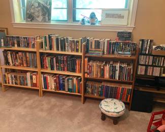 75 linear feet of books