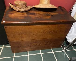 Antique Blanket Chest, primitive 