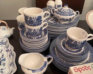 Blue Willow China set, made in England 
