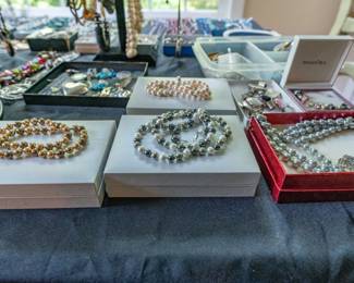 Real pearl necklaces