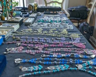 Lots of crystal costume jewelry sets-new