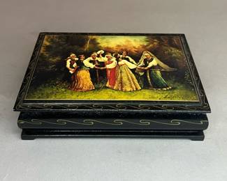Hand Painted Russian Lacquer Box