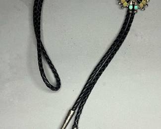Vintage Zuni Sun Face Bolo Tie
