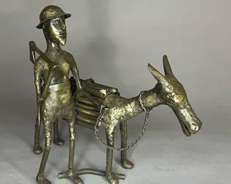Vintage African Brass Sculpture