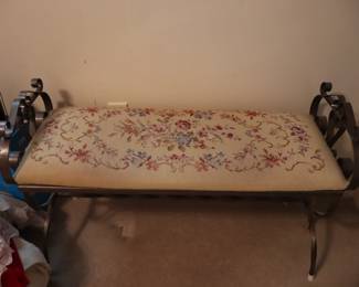 needlepoint bench seat