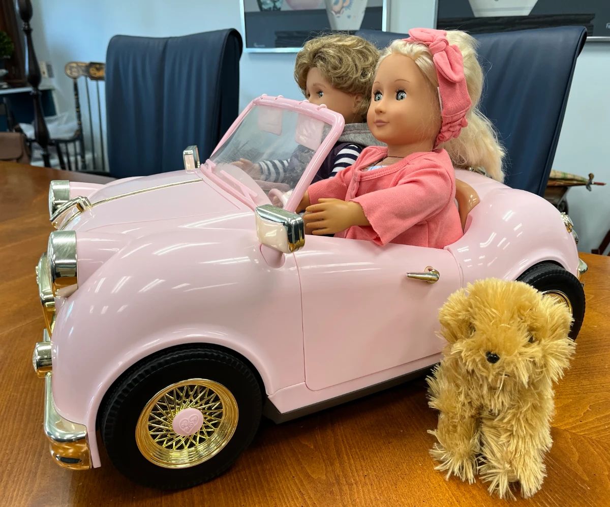 American girl doll and car.... every little girl's dream....