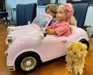 American girl doll and car.... every little girl's dream....