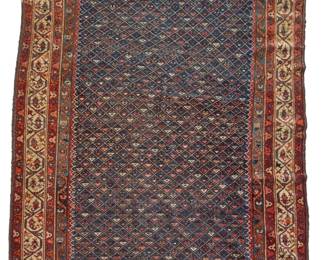 1320 A Caucasian rug First quarter 20th century Wool on wool foundation 11' 7" L x 5' 10" W Estimate: $600 - $800