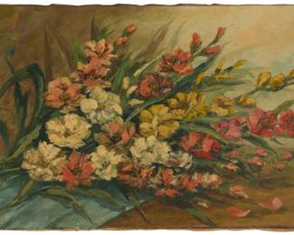 1055 Albert André (1869-1954) Floral still life Oil on canvas Signed lower right: Albert André 21.5" H x 36.25" W Estimate: $7,000 - $9,000