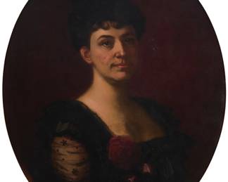 1063 George Rufus Boynton (1866-1945) Portrait of a woman Oil on canvas Signed lower left: Geo. R. Boynton 32.25" H x 25" W Estimate: $300 - $500