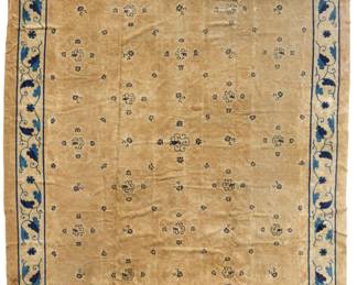 1358 A Chinese Peking rug Mid-20th century Wool on cotton foundation 14' 1" L x 12' 1" W Estimate: $600 - $800