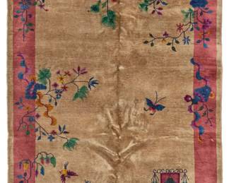 1361 A Chinese rug 1930s Wool on cotton foundation 7' 10" L x 4' 10" W Estimate: $600 - $800