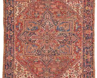 1188 A Heriz rug Circa 1930s Wool on cotton foundation 11' 3" L x 8' 4" W Estimate: $800 - $1,200
