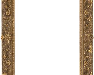 1370 A carved giltwood frame With floral and acanthus leaf motifs Inner: 32" H x 27" W; Outer: 41.75" H x 37" W x 4" D Estimate: $400 - $600