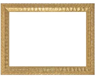 1069 A carved giltwood frame With a textured stepped border Inner: 24" H x 33.5" W; Outer: 31" H x 41" W x 2" D Estimate: $400 - $600