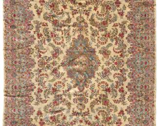 1016 A Yazd rug Mid-20th century Wool on cotton foundation 20' L x 11' 6" W Estimate: $1,000 - $1,500