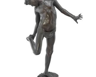 1278 Annibale De Lotto (1877-1932) "Il Granchio" Patinated bronze Signed in the casting: De Lotto 39.5" H x 18" W x 24" D Estimate: $600 - $800