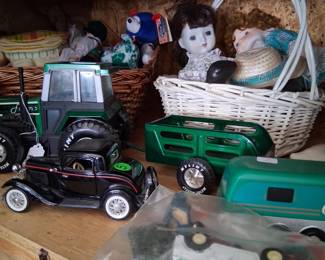 A few matchbox cars and a Finley tractor
