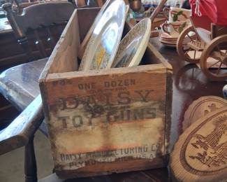 Fantastic Daisy Toy Guns wooden crate 
