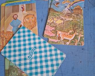 The most darling vintage bible story cards