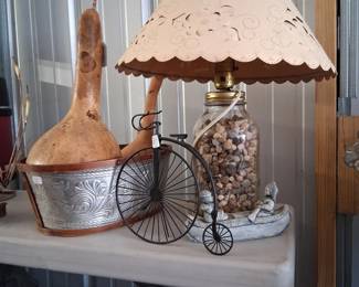 The obligatory gord and handmade ball jar lamp