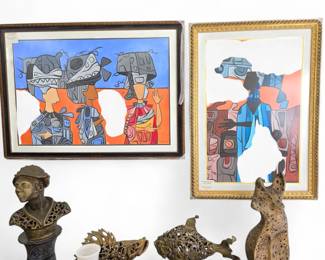 Cundo Bermudez art and bronze sculptures