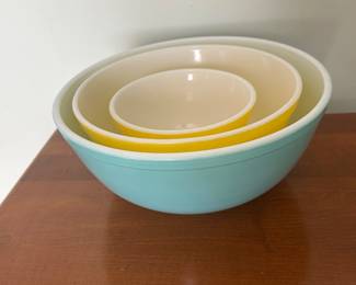 Vintage Pyrex Robin Egg Blue Turquoise Mixing Bowl - sold separately 