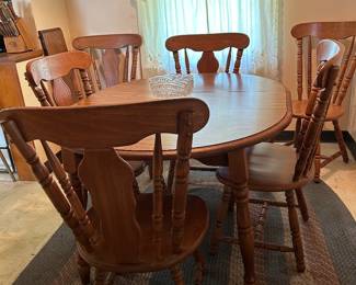 Dinette Set Table 6 chairs 
