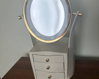 Hollywood Regency-style vanity mirror