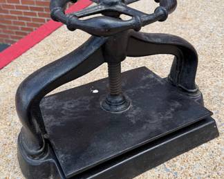 Antique Cast Iron Book Press
