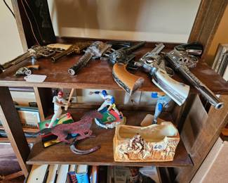 Toy guns, McCoy pottery